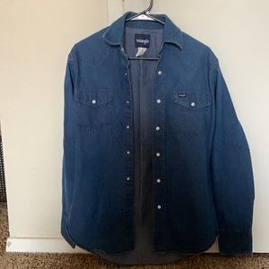 Wrangler denim button down